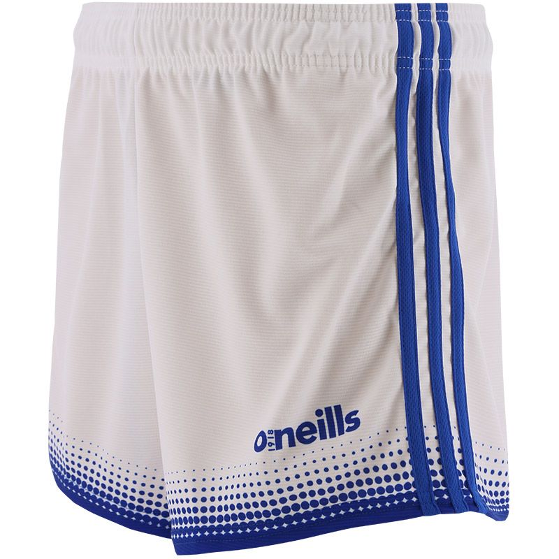 white and royal Nelson GAA shorts by O’Neills