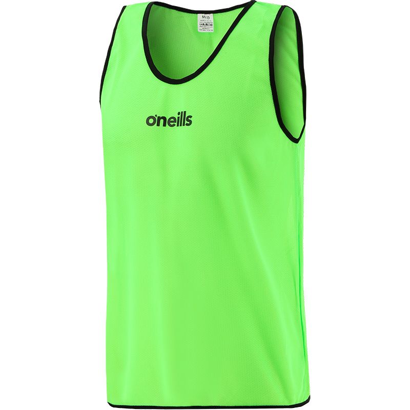 Green Adult's Single Mesh Training Bib with Reinforced trim from O'Neill's