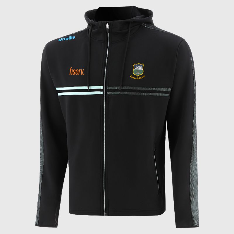 Men's Tipperary GAA Nepal Tech Fleece Full Zip Hoodie Black from O’Neills.