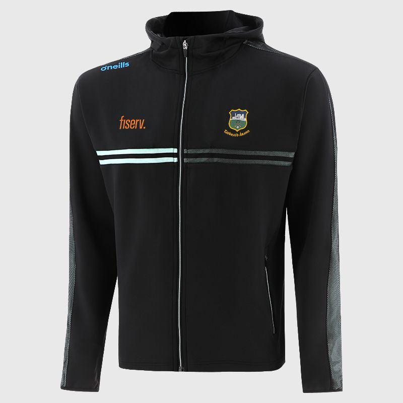 Kids' Tipperary GAA Nepal Tech Fleece Full Zip Hoodie Black from O’Neills.