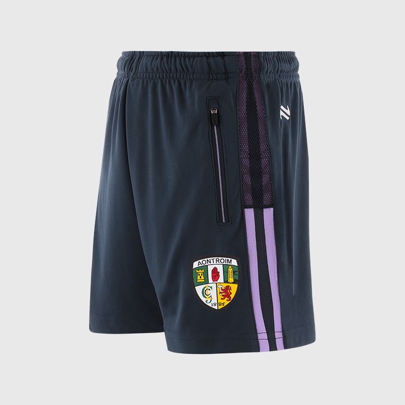 Navy Antrim GAA Kids' Nepal Shorts from O’Neills