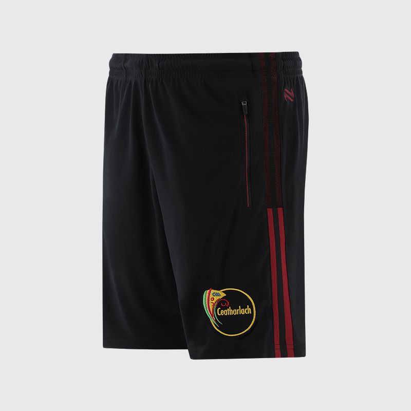Carlow GAA Men's Nepal Shorts Black from O’Neills.