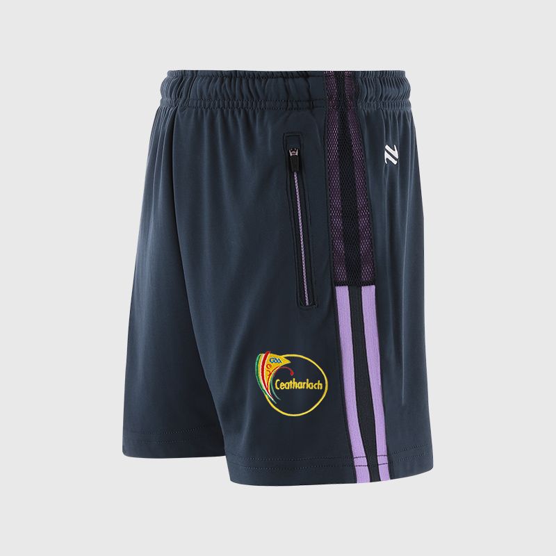 Navy Carlow GAA Kids' Nepal Shorts from O’Neills