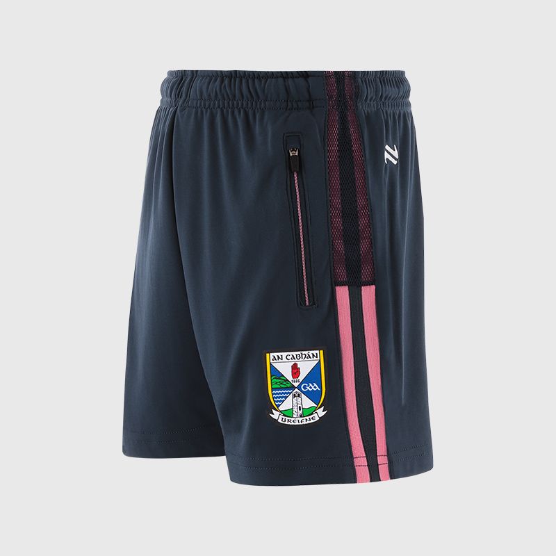 Navy Cavan GAA Kids' Electro Training Shorts from O’Neills