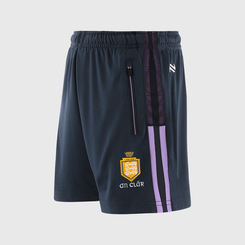 Navy Clare GAA Kids' Nepal Shorts from O’Neills