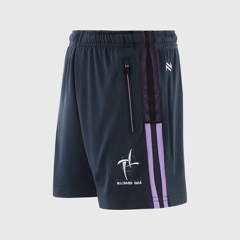 Kildare GAA Kids' Nepal Shorts Navy / Purple from O’Neills
