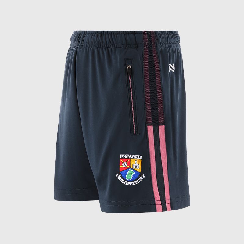 Navy Longford GAA Kids' Nepal Training Shorts from O’Neills