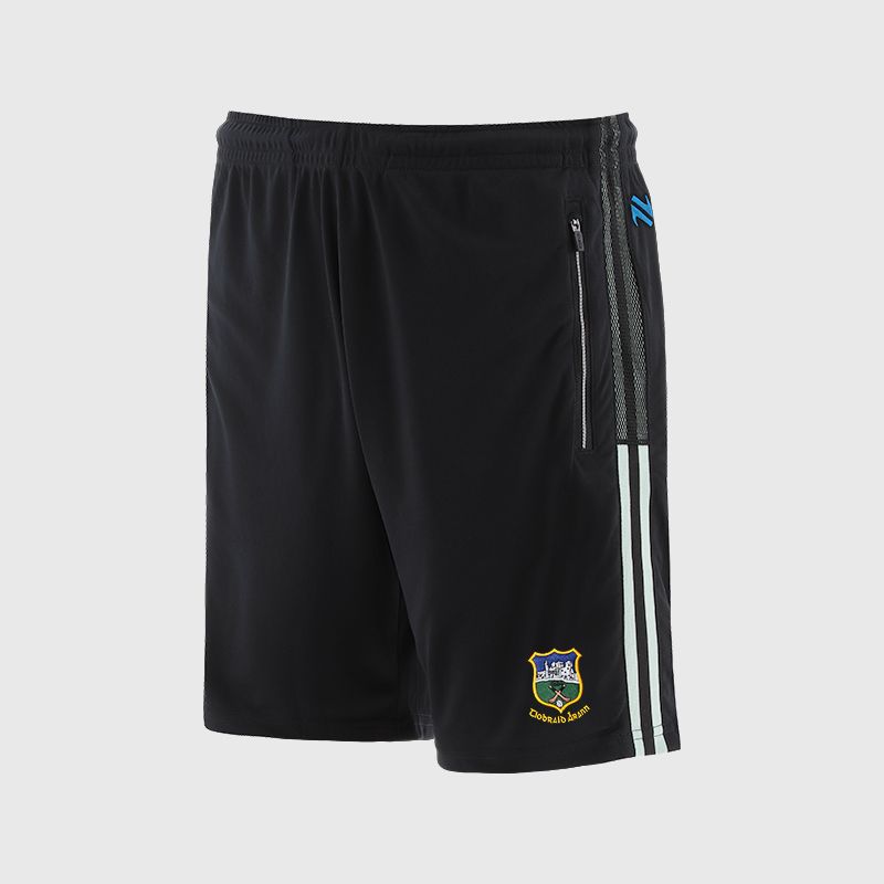 Black Tipperary GAA Kids' Nepal Shorts by O'Neills