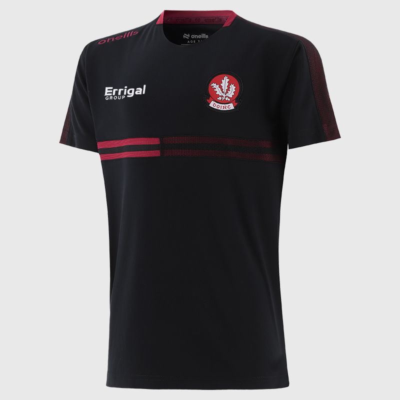 Black Derry GAA Kids' Nepal T-Shirt by O'Neills