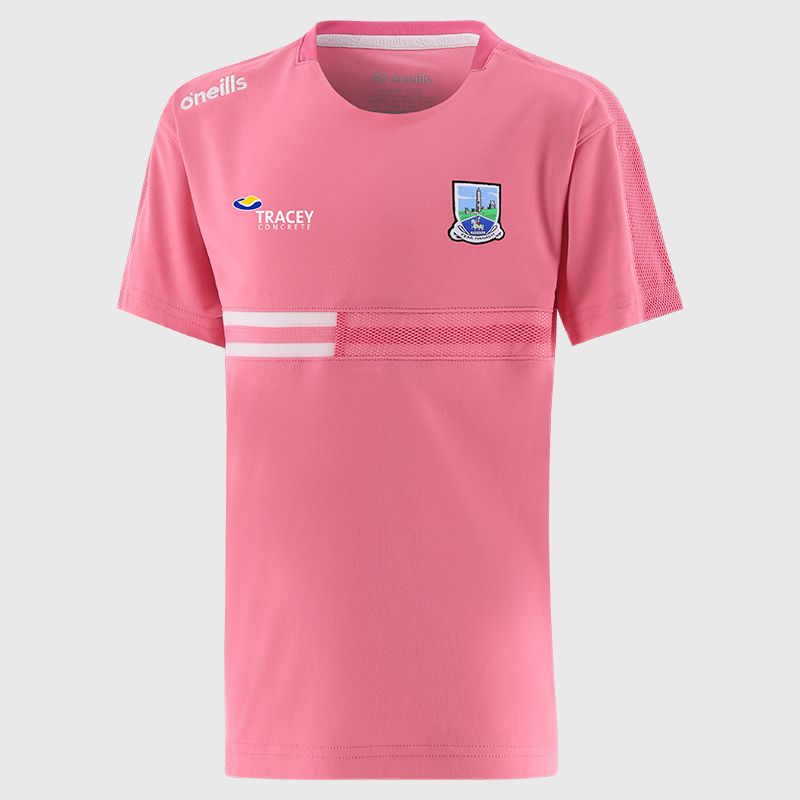 Pink Fermanagh GAA Kids' Nepal T-Shirt from O’Neills
