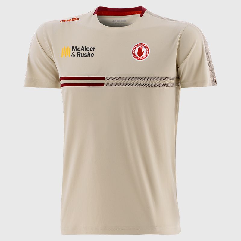 Beige Tyrone GAA Men's’ Nepal T-Shirt from O’Neills 