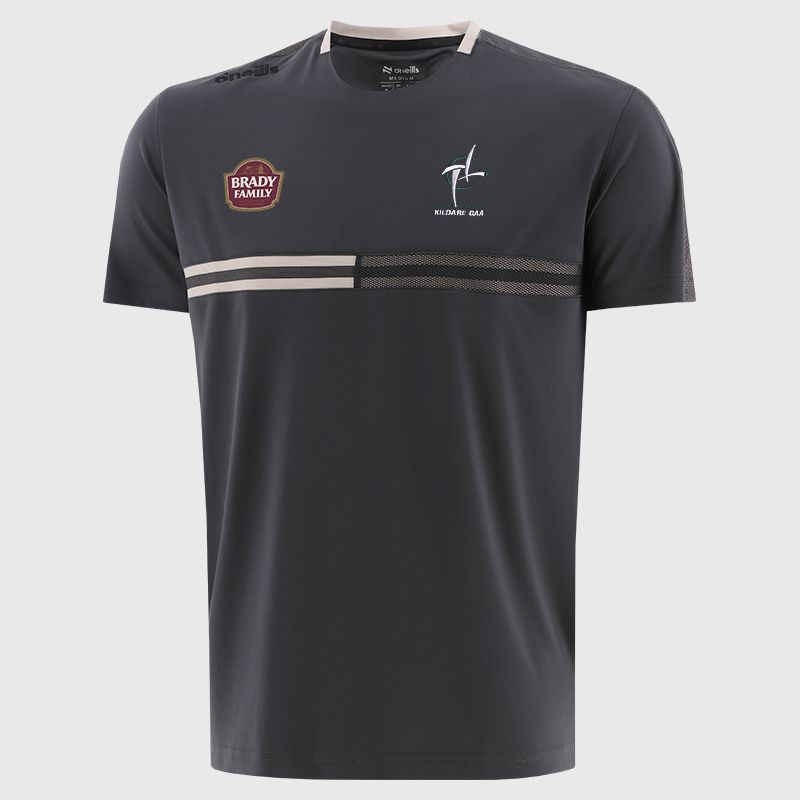 Dark Grey Kildare GAA Men's Nepal T-Shirt from O'Neills