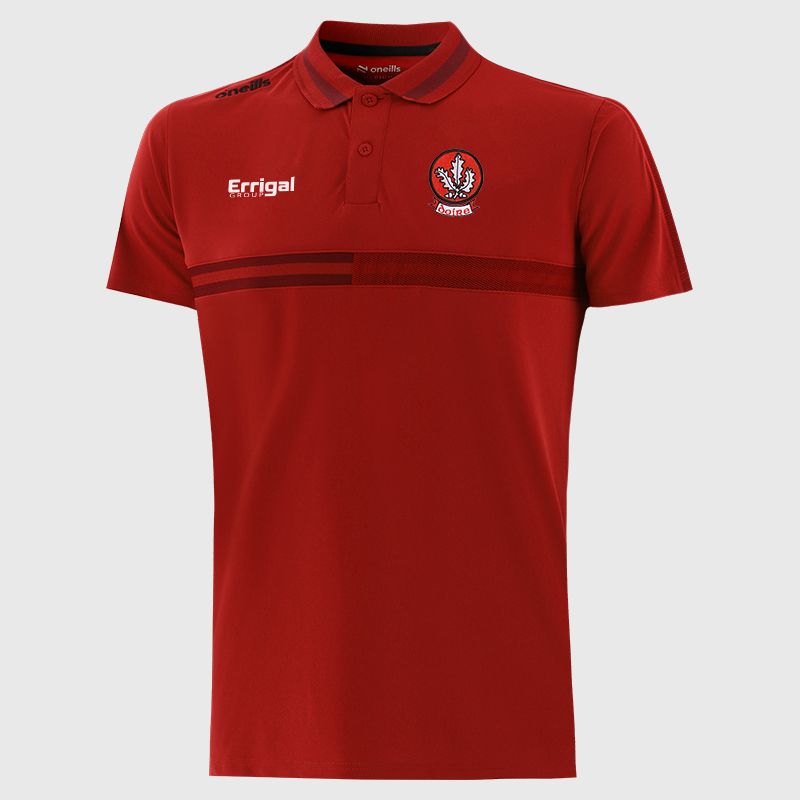 Red Derry GAA Men's Nepal Polo Shirt by O'Neills