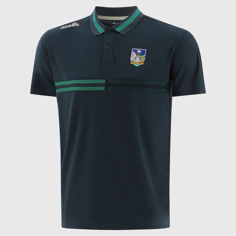 Navy Limerick GAA Men's Nepal Polo Shirt by O’Neills 