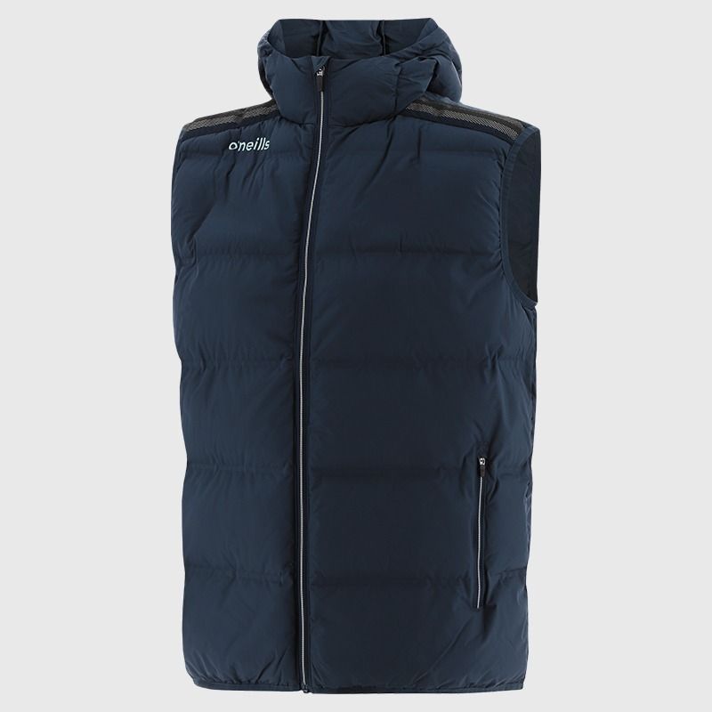 Navy / Silver Men's Nepal Hooded Padded Gilet from O’Neills