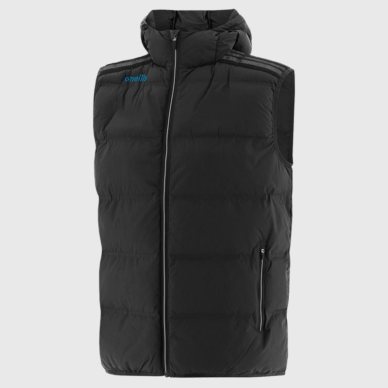 O'Neills Men's Black Nepal Hooded Padded Gilet available online now.