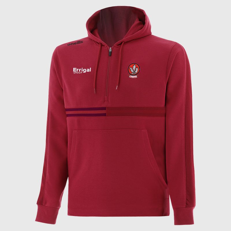 Red Derry GAA Men's Nepal Fleece Half Zip Hoodie from O’Neills. 