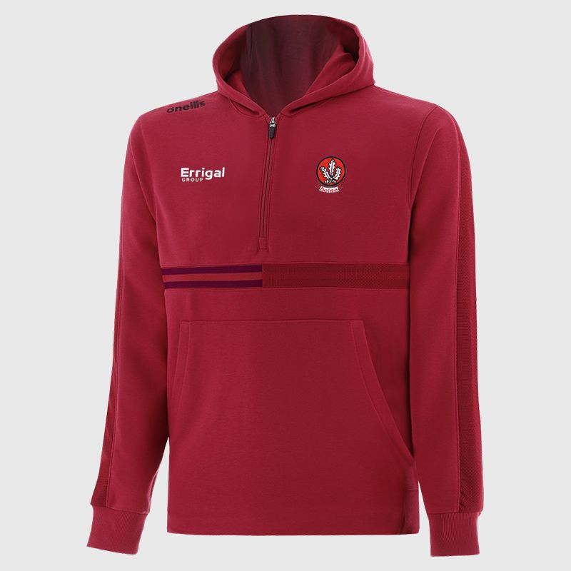 Red Derry GAA Kids' Nepal Fleece Half Zip Hoodie from O’Neills. 