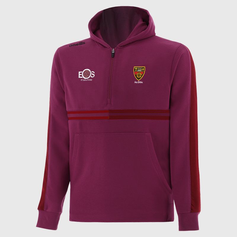 Red Down GAA Kids' Nepal Fleece Half Zip Hoodie from O’Neills. 