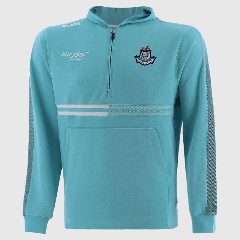 Blue Dublin GAA Kids' Fleece Half Zip Hoodie from O’Neills. 