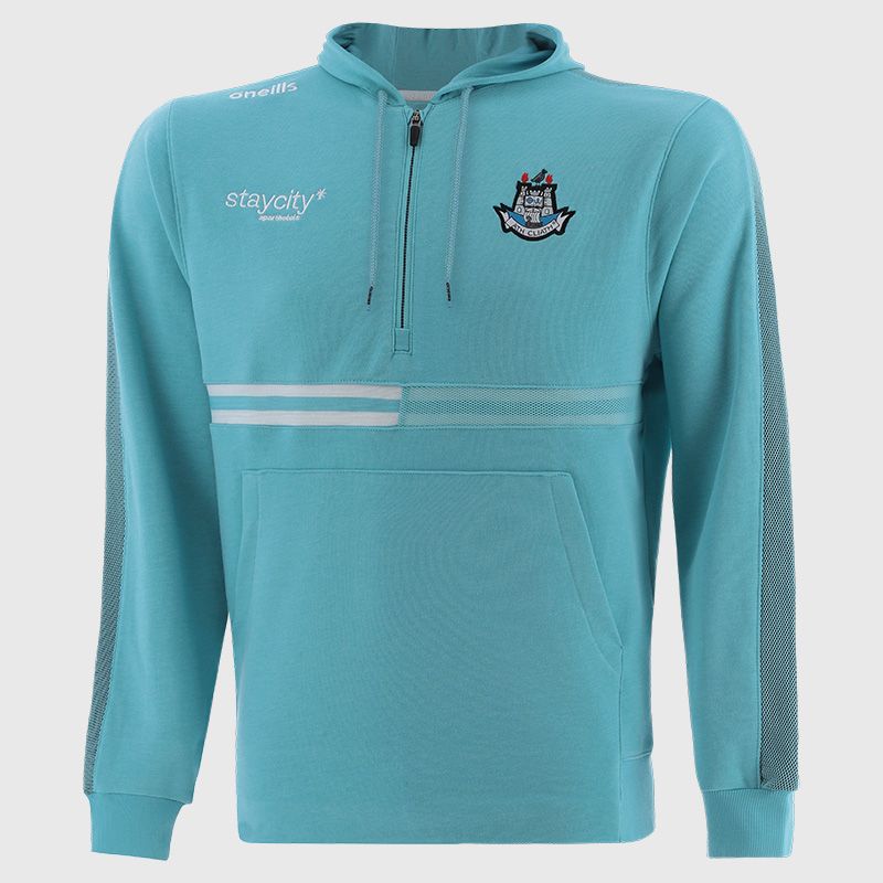 Blue Dublin GAA Men's Nepal Fleece Half Zip Hoodie from O’Neills. 