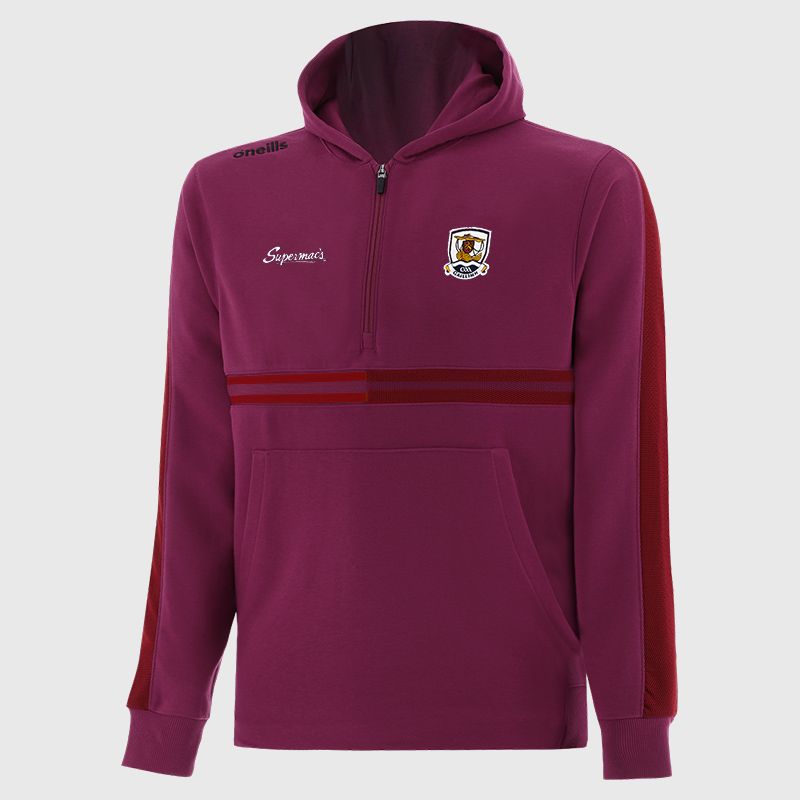 Red Galway GAA Kids' Nepal Fleece Half Zip Hoodie from O’Neills. 