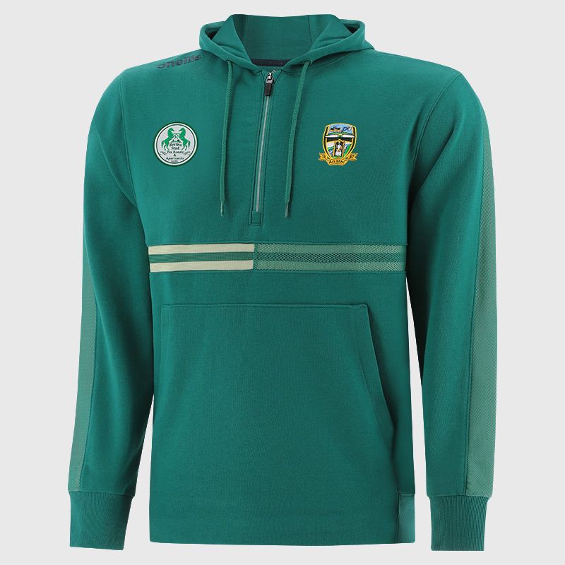 Green Meath GAA Men's Nepal Fleece Half Zip Hoodie from O’Neills. 