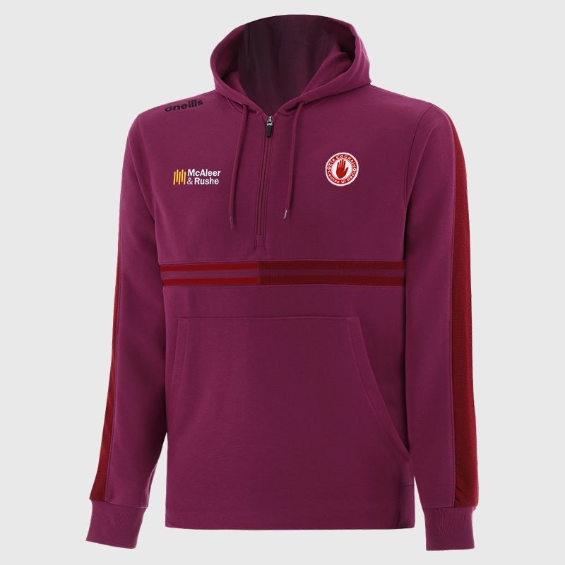 Red Tyrone GAA Men's Nepal Fleece Half Zip Hoodie from O’Neills. 