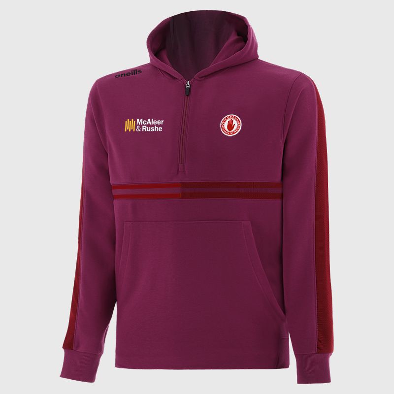 Red Tyrone GAA Kids' Nepal Fleece Half Zip Hoodie from O’Neills. 