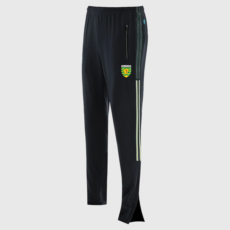 Donegal GAA Men's Nepal Brushed Skinny Tracksuit Bottoms from O’Neills with elasticated waistband, 2 zipped pockets and outer leg zips.