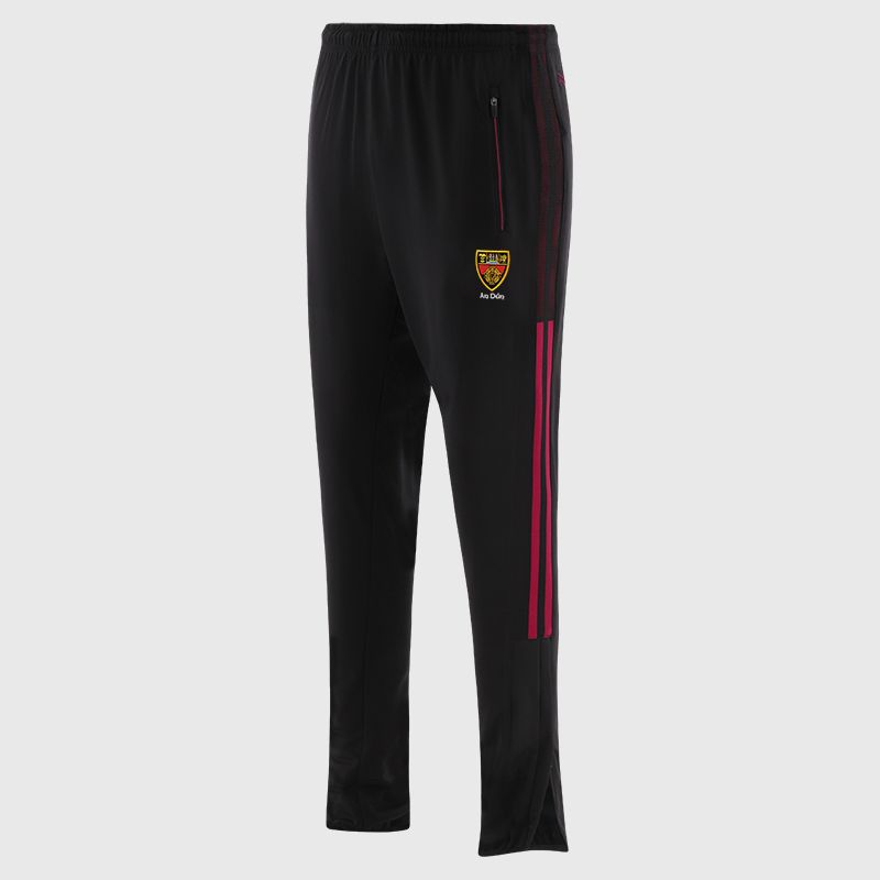 Down GAA Men's Nepal Brushed Skinny Tracksuit Bottoms from O’Neills with elasticated waistband, 2 zipped pockets and outer leg zips.