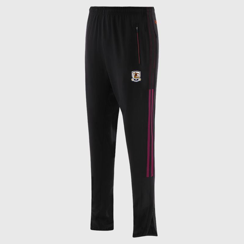 Galway GAA Men's Nepal Brushed Skinny Tracksuit Bottoms from O’Neills with elasticated waistband, 2 zipped pockets and outer leg zips.