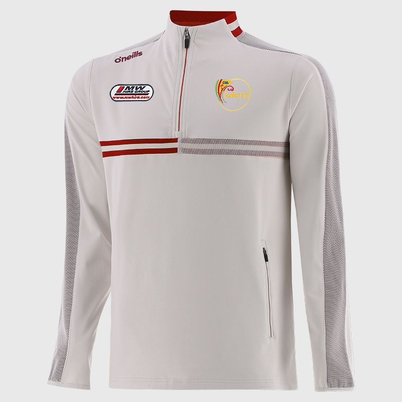 Beige Carlow GAA Men's Nepal Brushed Half Zip Top from O'Neills