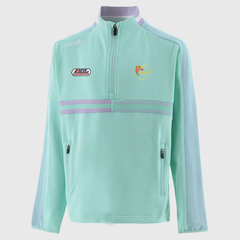 Green Carlow GAA Kids' Nepal Brushed Half Zip Top from O'Neills 