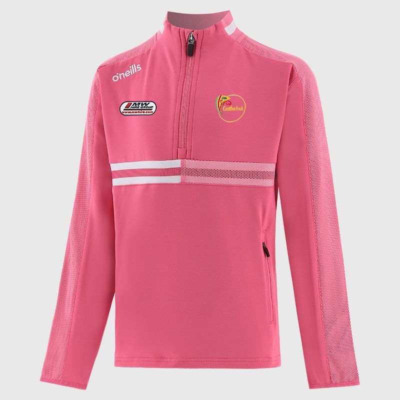 Pink Carlow GAA Kids' Nepal Brushed Half Zip from O’Neills