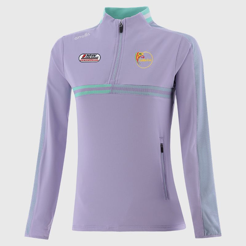 Purple Carlow GAA Women's Nepal Brushed Half Zip Top from O'Neills