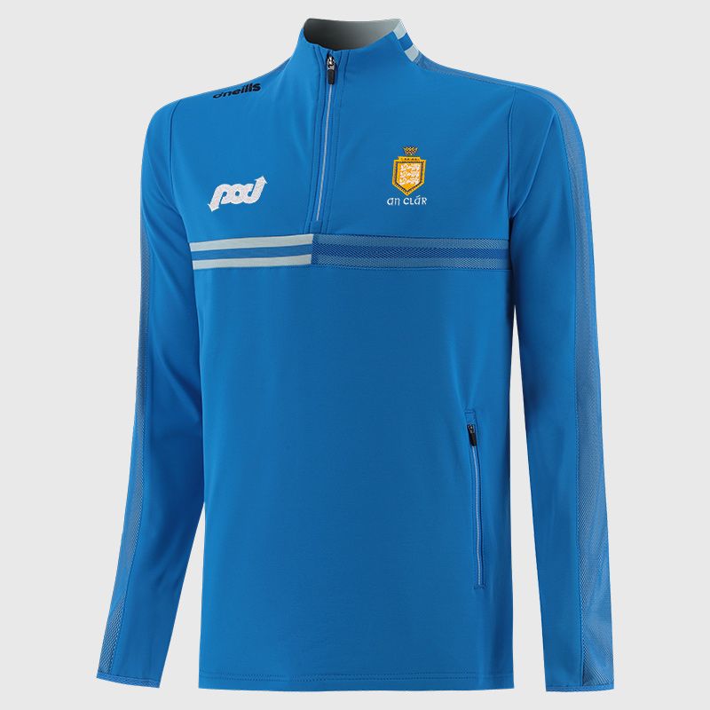 Blue Clare GAA Men's Nepal Brushed Half Zip Top by O'Neills