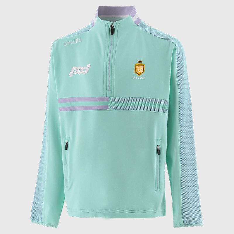 Green Clare GAA Kids' Nepal Brushed Half Zip Top from O'Neills