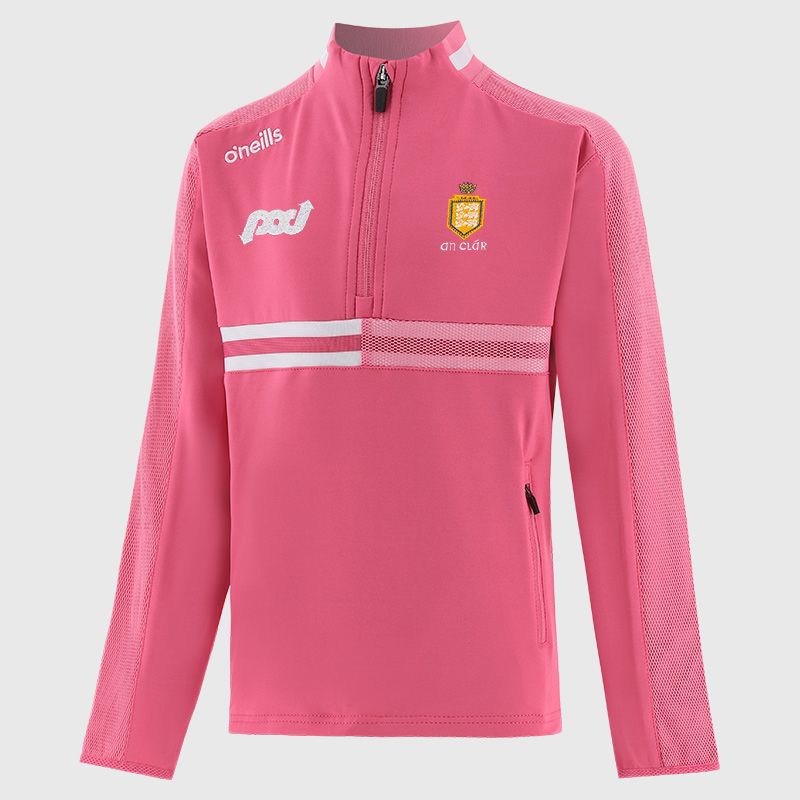 Pink Clare GAA Kids' Nepal Brushed Half Zip from O’Neills