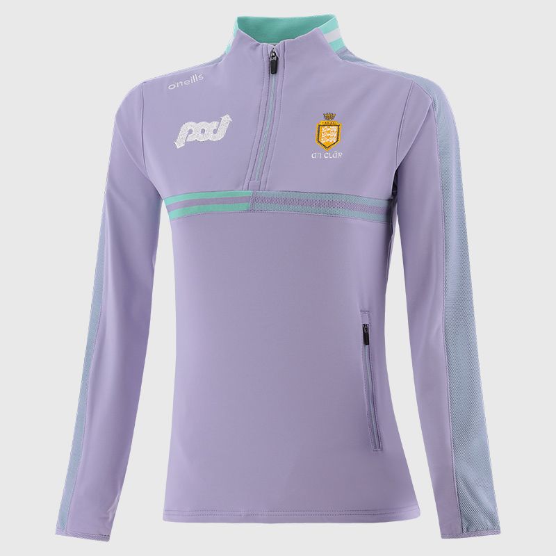 Purple Clare GAA Women's Nepal Brushed Half Zip Top from O'Neills 