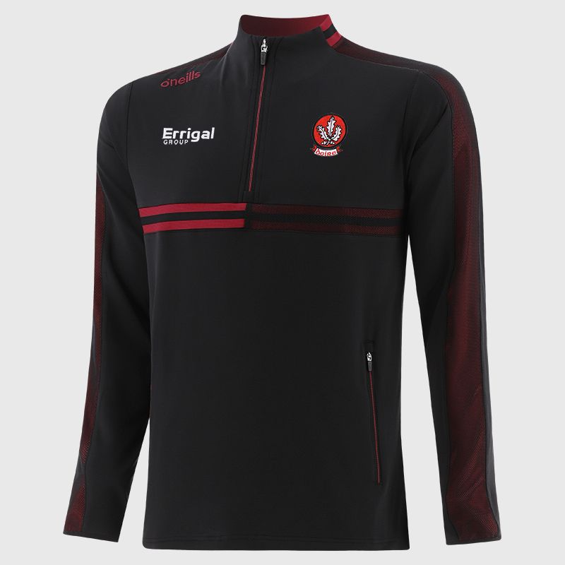 O’Neills Derry GAA Men's Nepal Brushed Half Zip Black.
