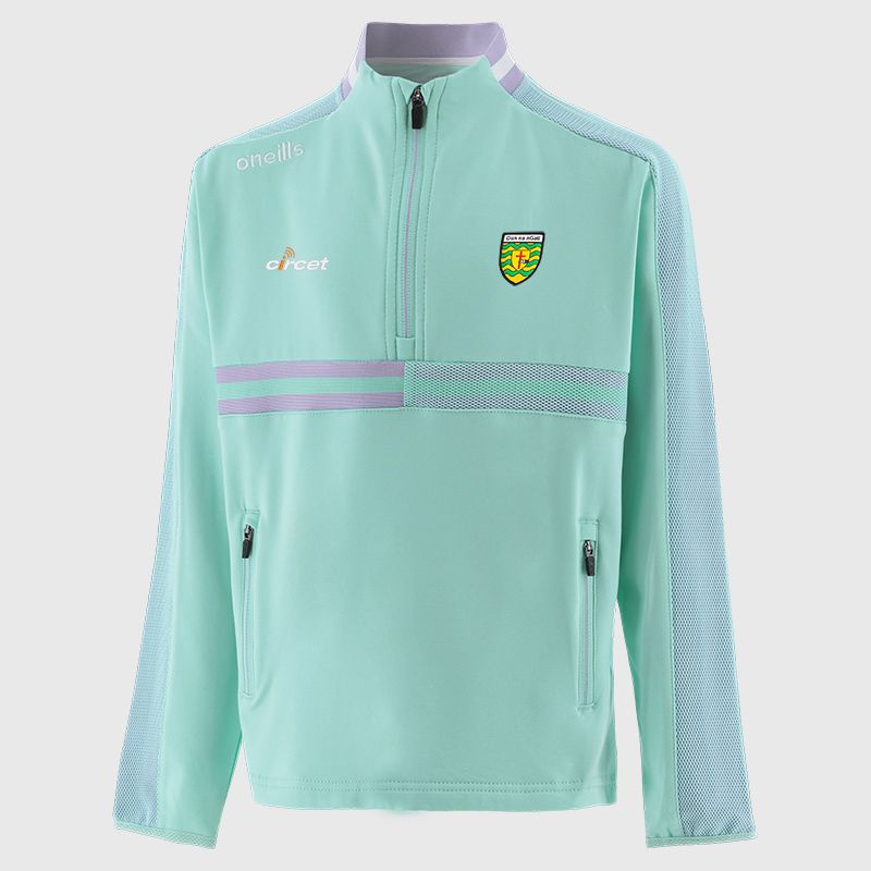 Green Donegal GAA Kids' Nepal Brushed Half Zip Top from O'Neills