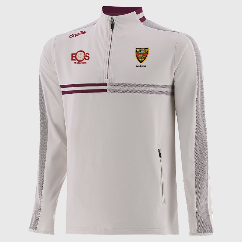 O’Neills Down GAA Men's Nepal Brushed Half Zip Beige.