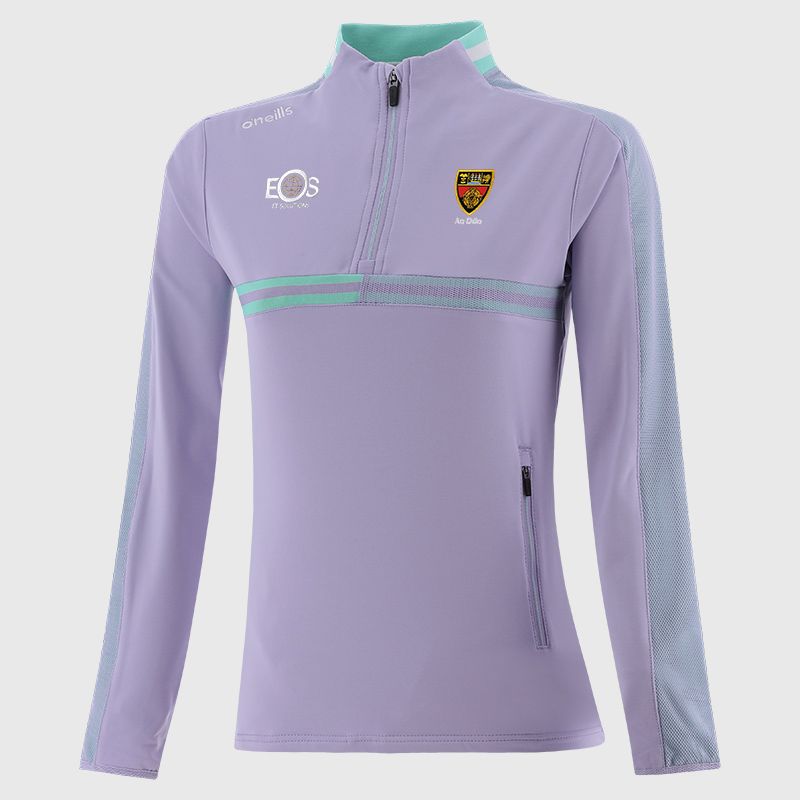 Purple Down GAA Kids' Nepal Brushed Half Zip Top from O'Neills