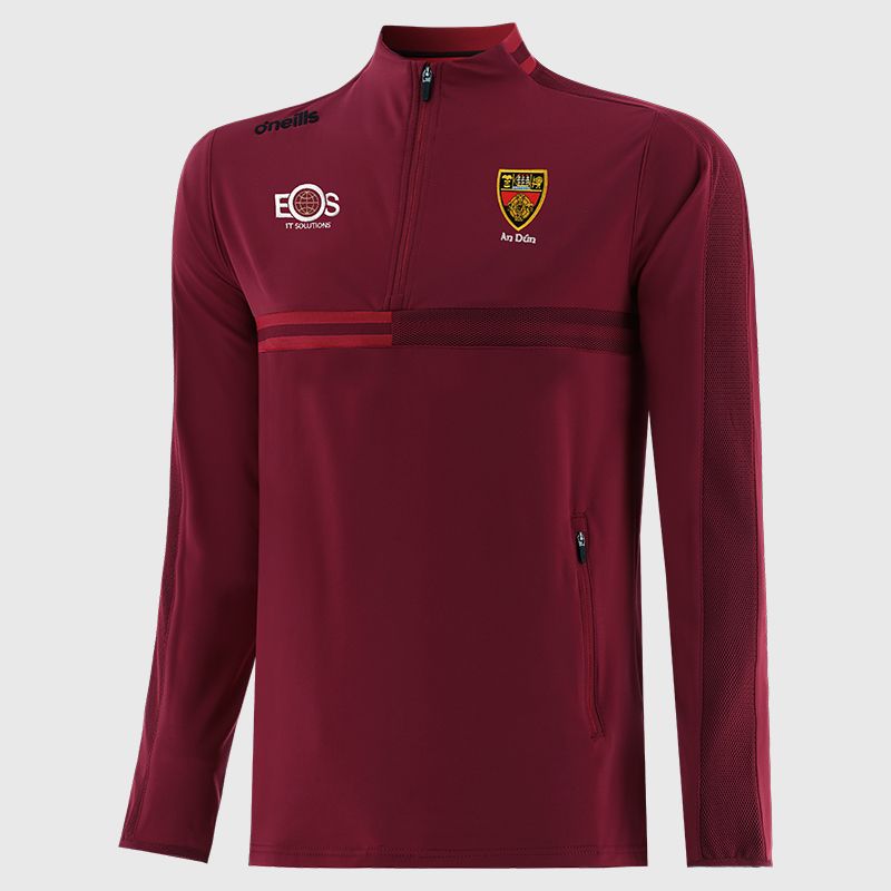 Red Down GAA Men's Nepal Brushed Half Zip Top by O'Neills