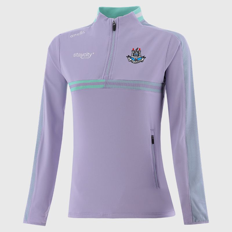 Purple Dublin GAA Women's Nepal Brushed Half Zip Top from O'Neills