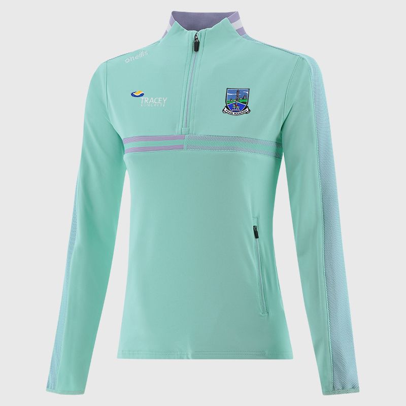 Green Fermanagh GAA Women's Nepal Brushed Half Zip Top from O'Neills 