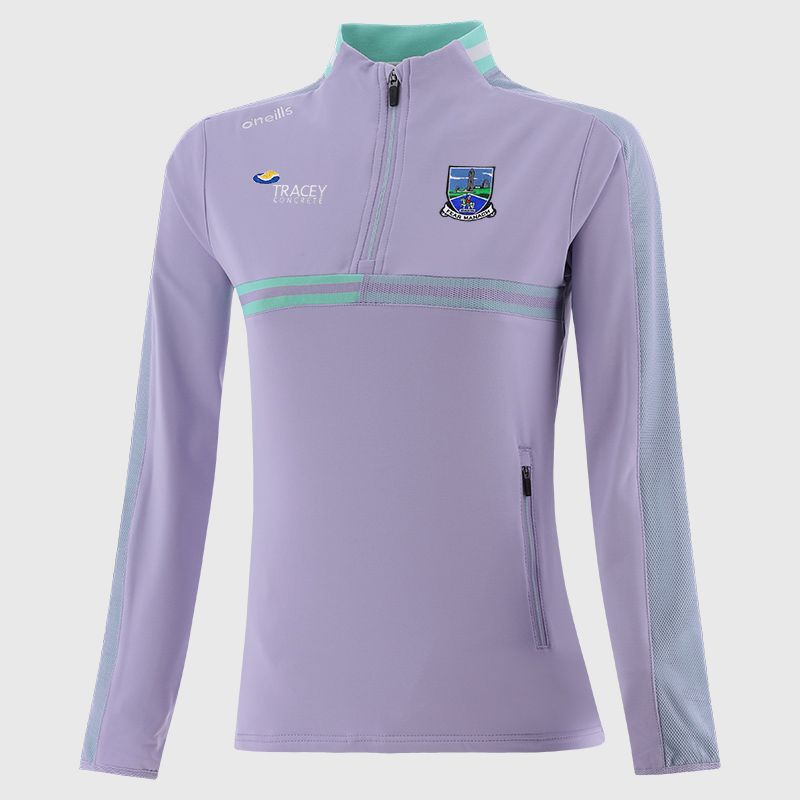 Purple Fermanagh GAA Women's Nepal Brushed Half Zip Top from O'Neills
