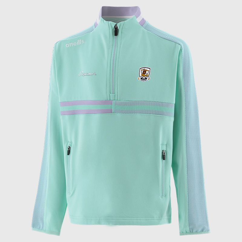 Green Galway GAA Kids' Nepal Brushed Half Zip Top from O'Neills