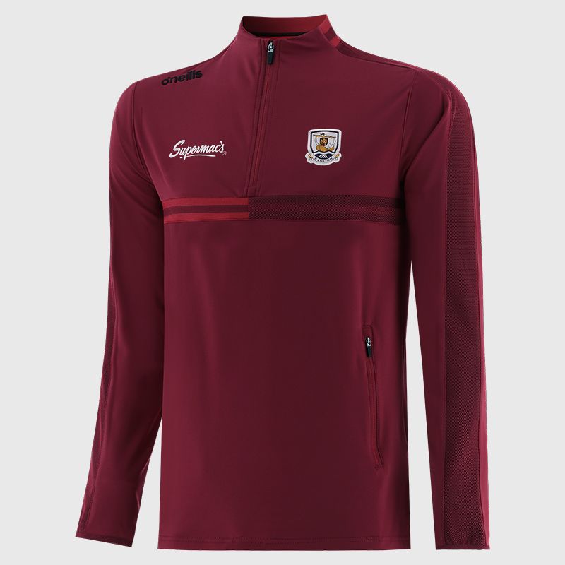 Red Galway GAA Kids' Nepal Brushed Half Zip Top from O'Neills